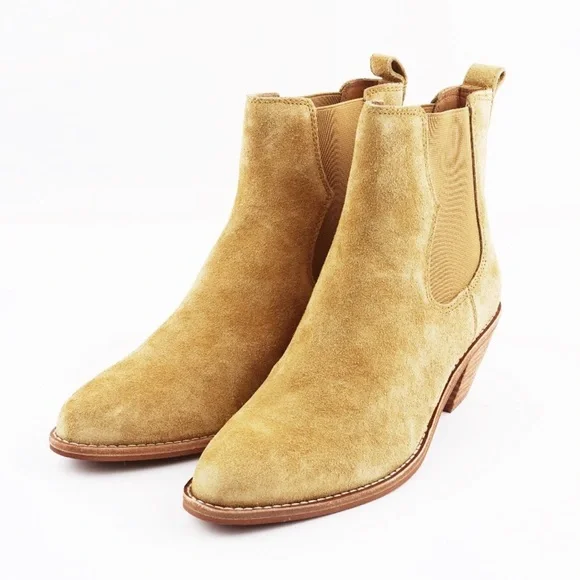 MADEWELL The Watkin Ankle Boots inToffee Suede